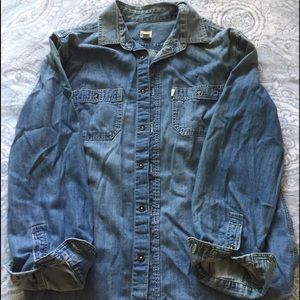 Toms Blue Jean Button Down