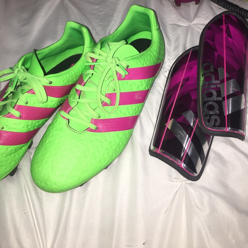 adidas cleats and shin guards