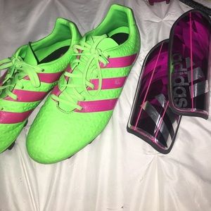 adidas cleats and shin guards