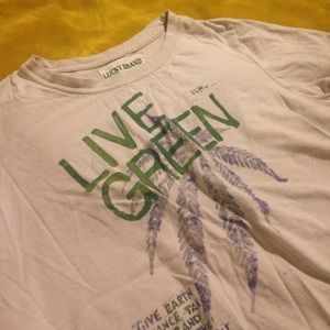 Lucky brand live green t-shirt