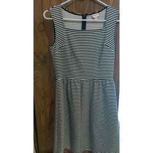 Merona Striped Sleeveless Dress, Navy/White