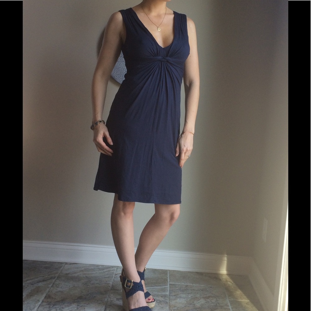 Navy velvet by graham & spencer dress - petite