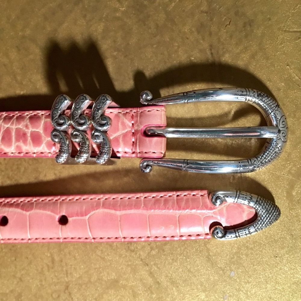 Brighton Pink Leather Belt M