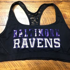 Pink Sports Bra Baltimore Ravens