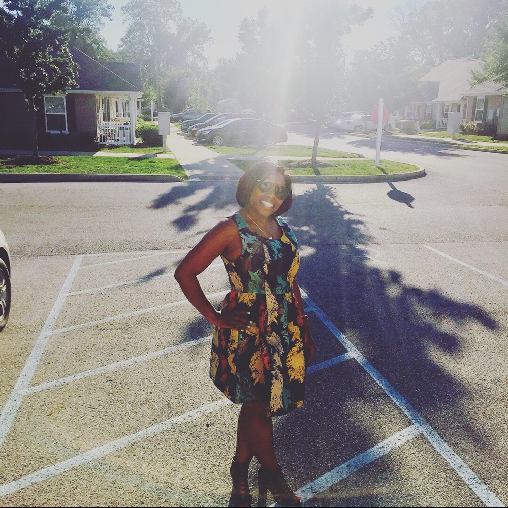 Beautiful Multi color skater dress!