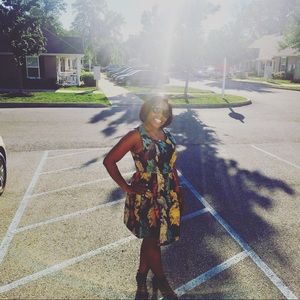 Beautiful Multi color skater dress!