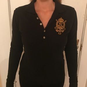 RALPH LAUREN Black Polo Shirt