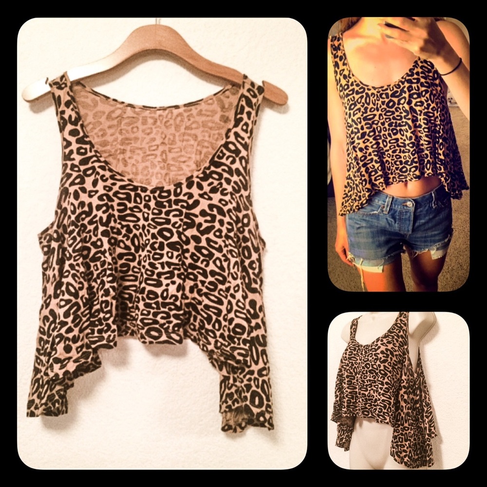 OBESITY + SPEED LEOPARD CROP TOP FROM UO