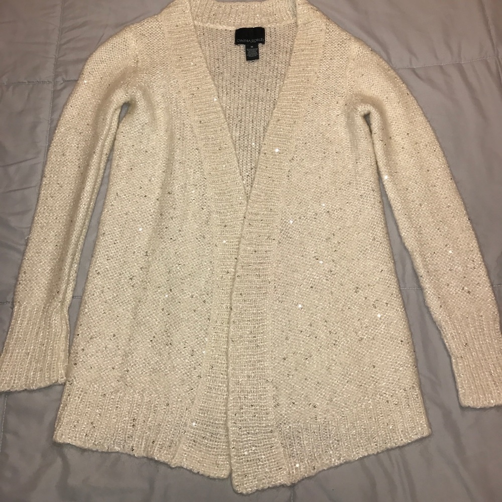 Cynthia Rowley long sleeved sequin cozy sweater