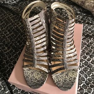 Just Fab Zip Up Wedges