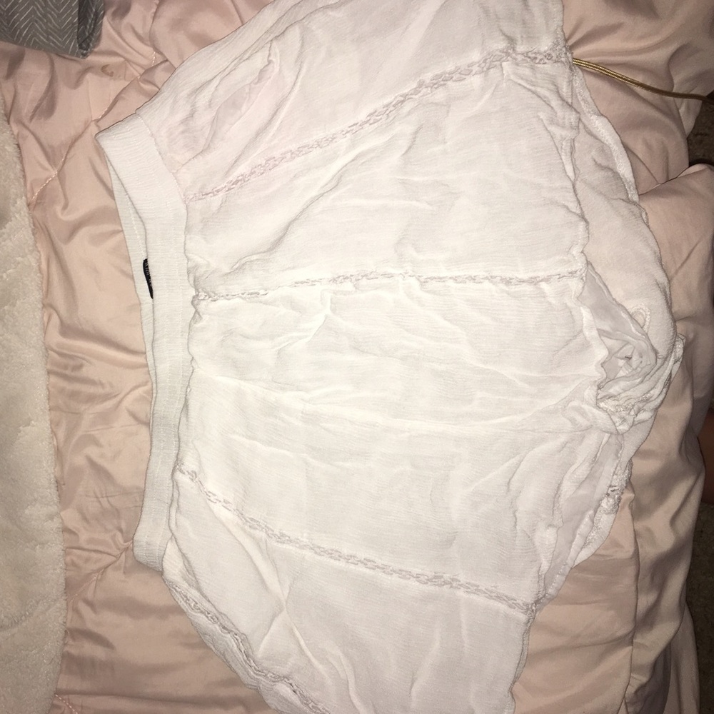 White beachy shorts
