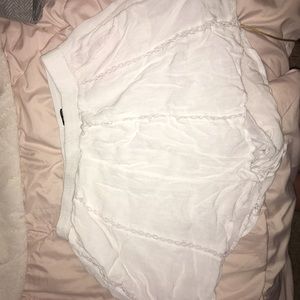 White beachy shorts
