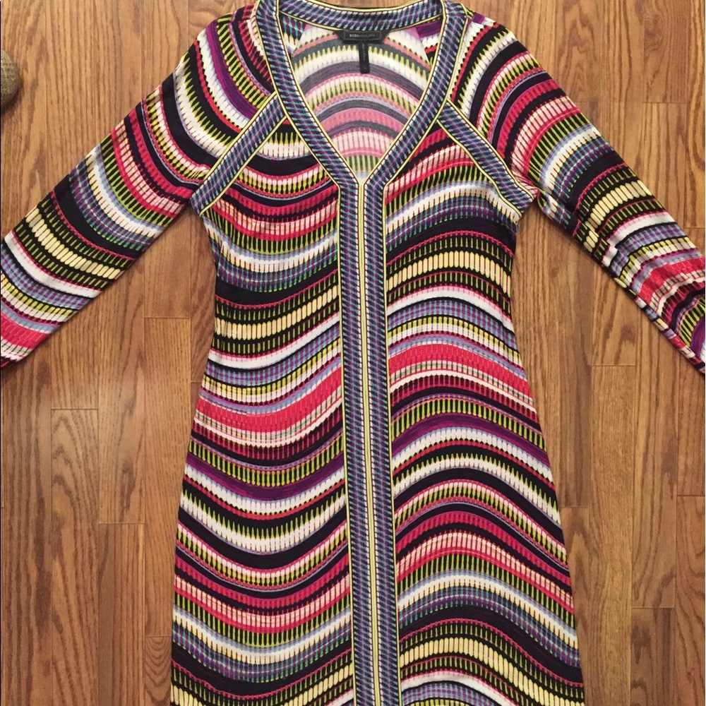 BCBCMaxAzria jersey printed dress, size M