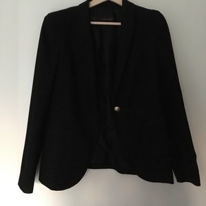 Women's Zara blazer with touched shoulder detail