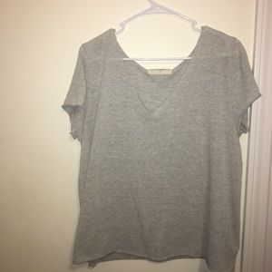 Grey v neck- project social t