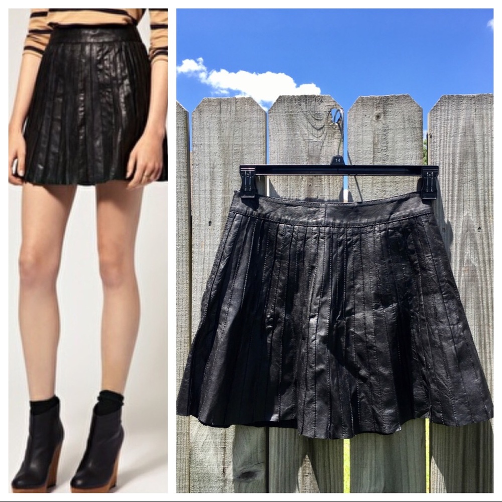 RIVER ISLAND LEATHER SKIRT