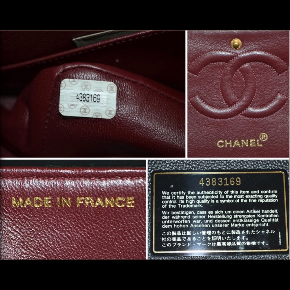 Authentic CHANEL 2.55 Black Lambskin Medium - Picture 3 of 6