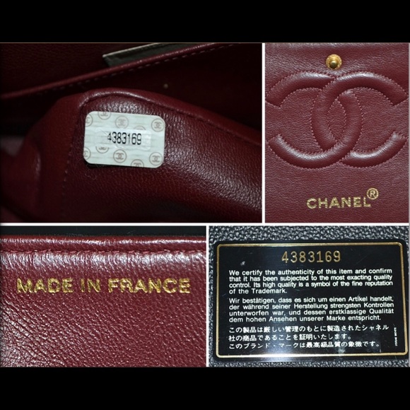 Authentic CHANEL 2.55 Black Lambskin Medium - Picture 3 of 6