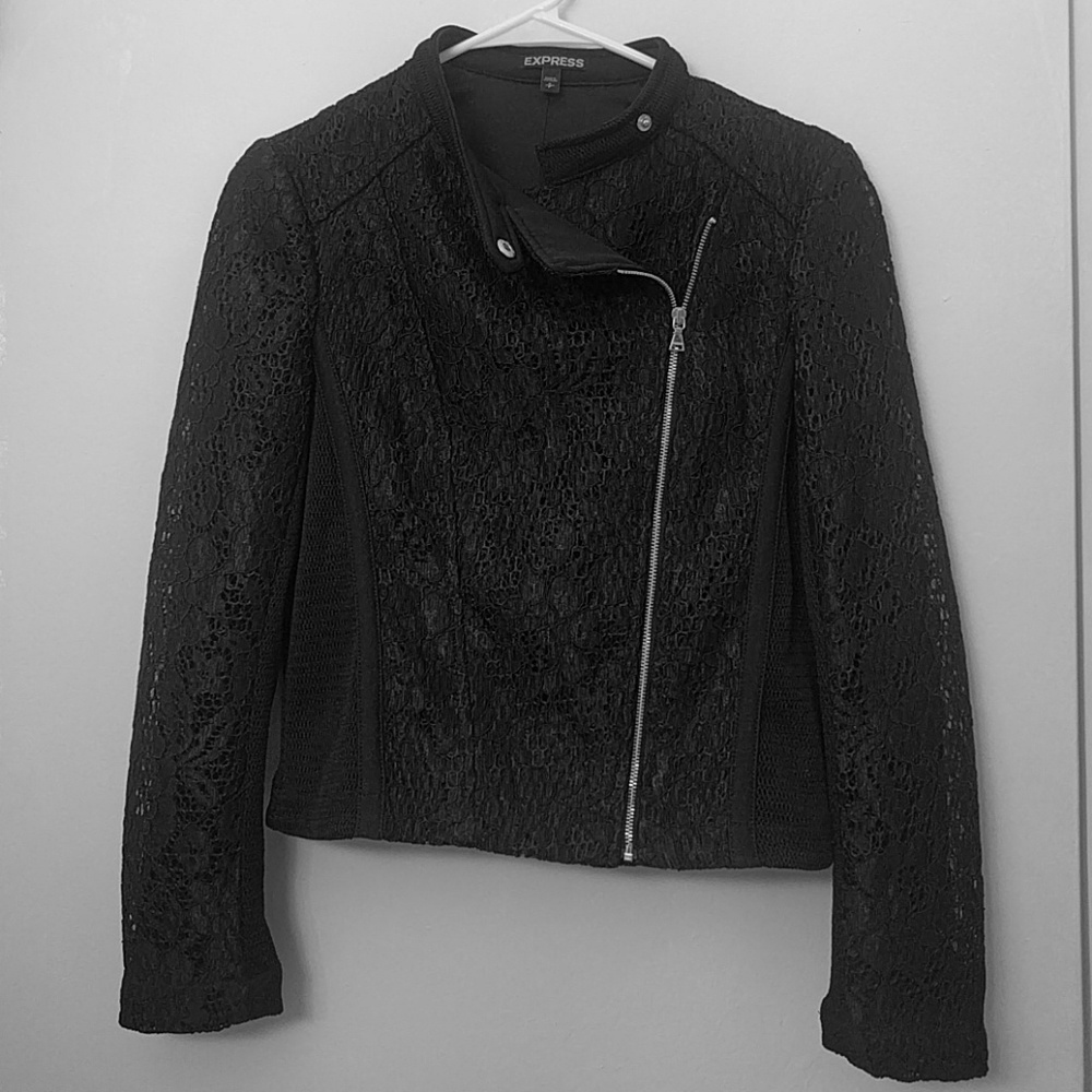 NWOT Lace Moto Jacket
