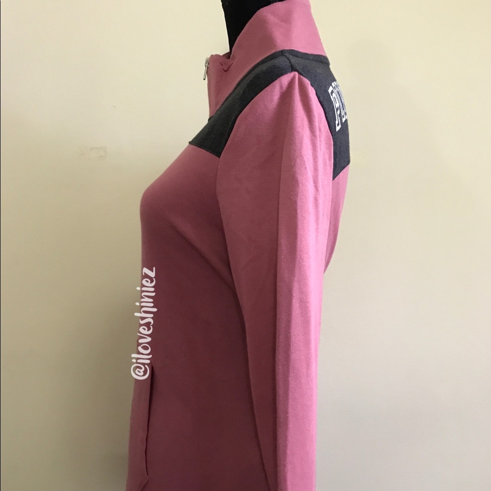 •Victoria's Secret PINK• Boyfriend Quarter-Zip M - Picture 2 of 4