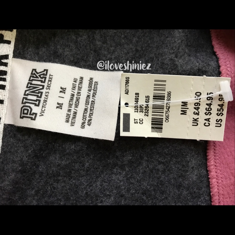 •Victoria's Secret PINK• Boyfriend Quarter-Zip M - Picture 4 of 4