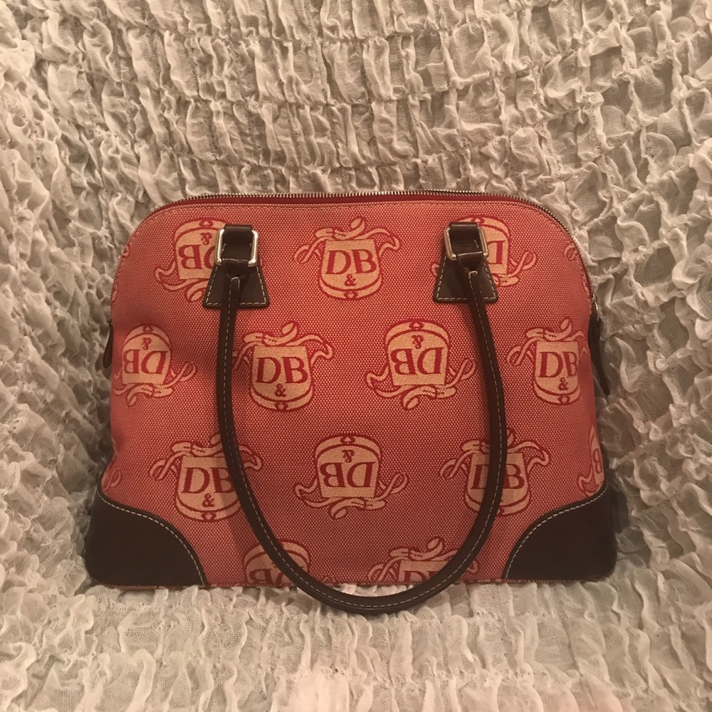 Dooney and Bourke red monogrammed handbag!!!