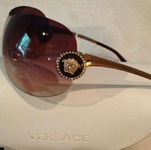 Authentic shield Versace sunglasses