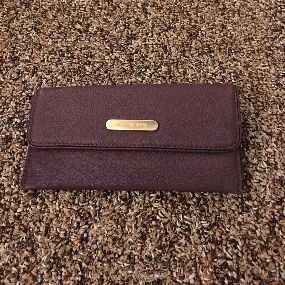 Authentic purple Michael Kors wallet