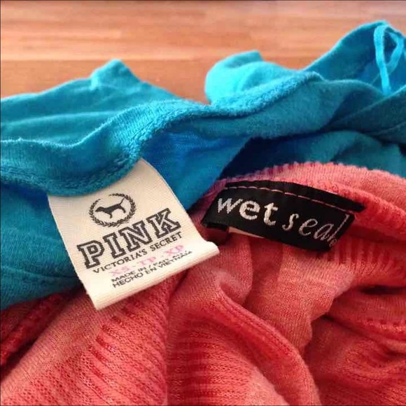 4 Crop Tops/Slouchy Shirts Size Small Lot Bundle - Picture 2 of 3