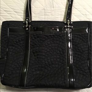 Vera Bradley Black Quilted Microfiber bag