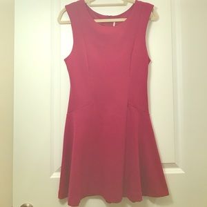 Free People Cranberry Flare Dress