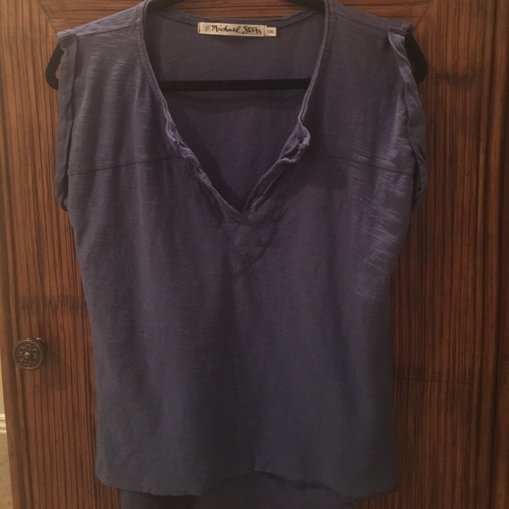 Michael Stars OS Blue Slub T-Shirt