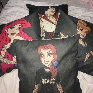 4 disney princess rebel pillowcases