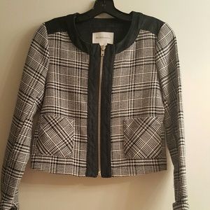 Jacket. Denim and white tweed