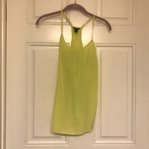 J. Crew Factory Neon Yellow Racerback Tank