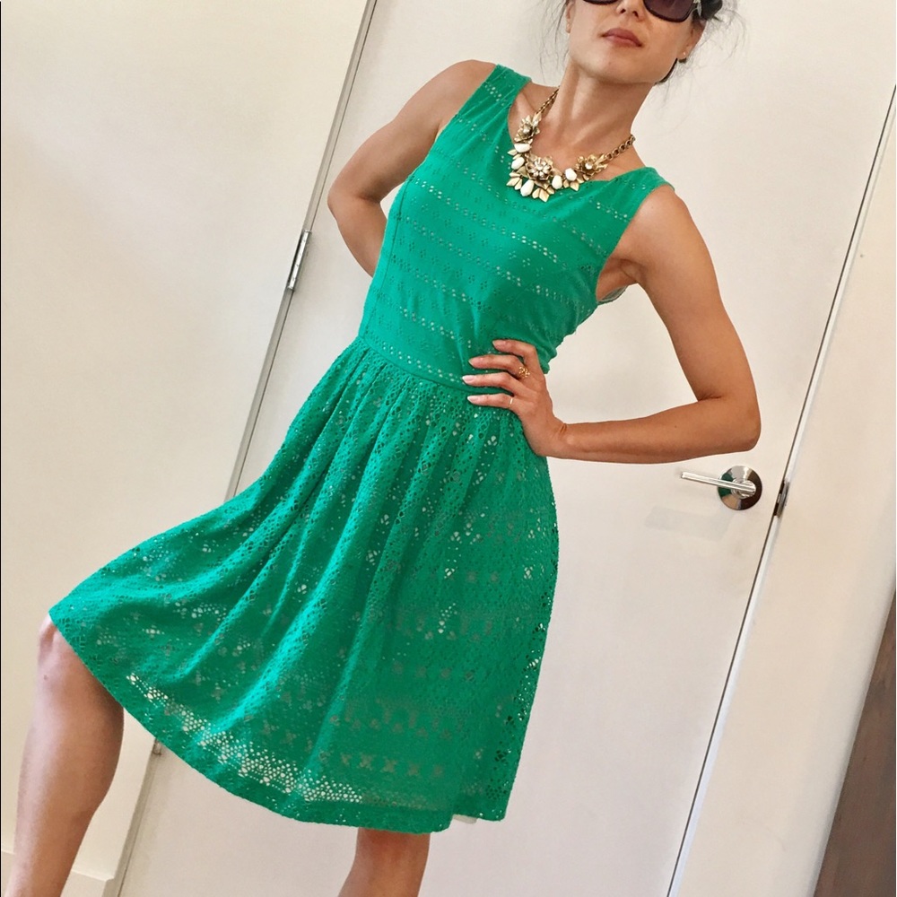 Anthropologie Green Dress