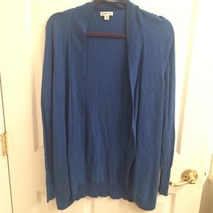 BLUE soft cotton Cardigan