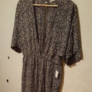 Black/White Multi color  Jumpsuit  Size Large