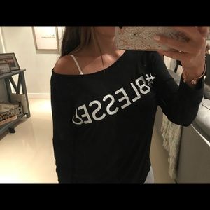 Hashtag blessed long sleeve comfy shirt