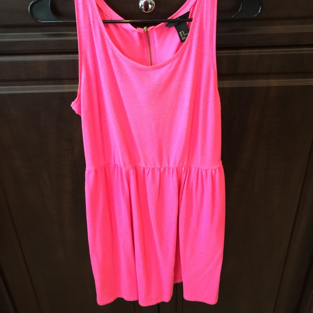 Pink h&m cotton dress