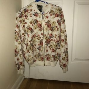 Flower Blazer Jacket Size Medium