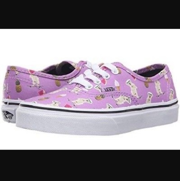 Vans Shoes - Vans Pool Vibe Purple Dog Sneakers