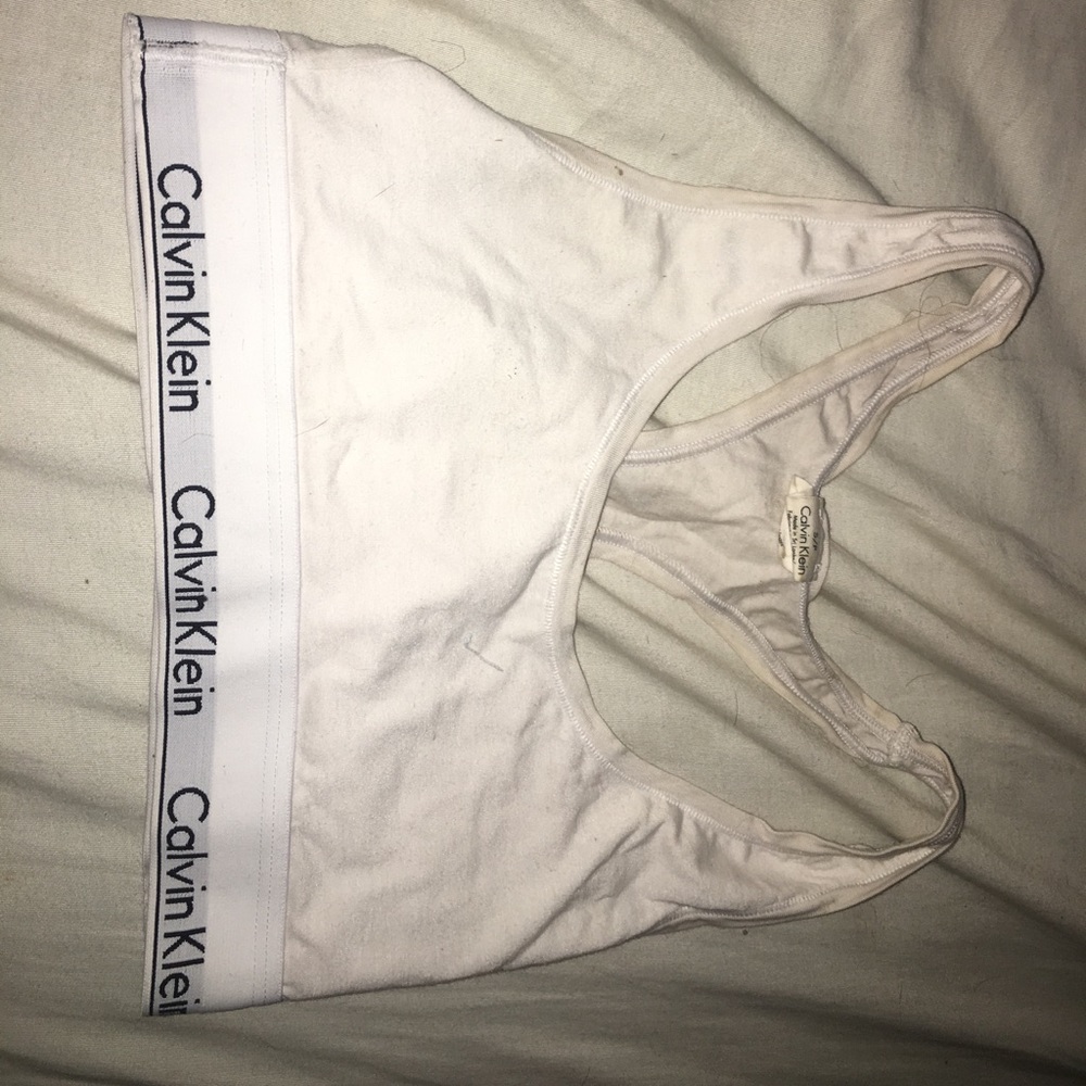 Calvin Klein White Sports Bra