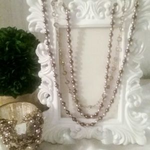 Three strand pearl necklace