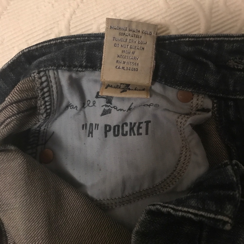 Seven for All Mankind size 25 A pocket jeans 👖💖 - Picture 3 of 4