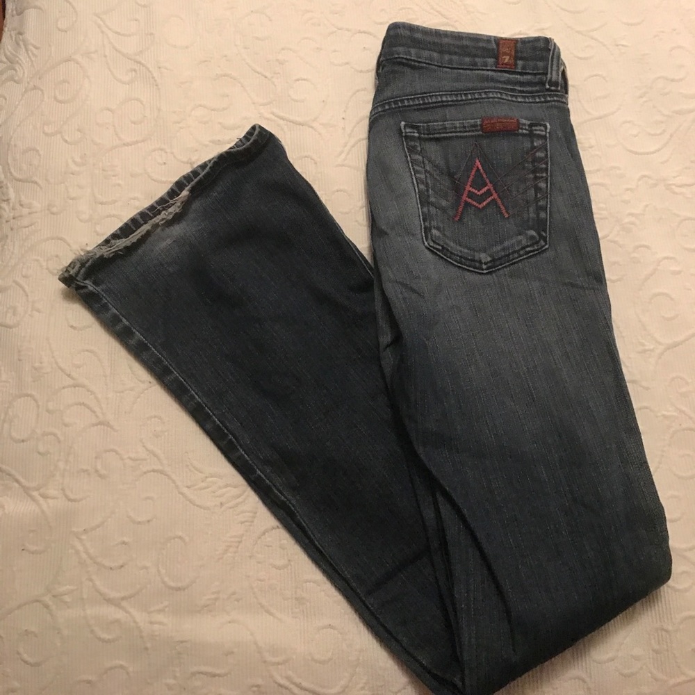 Seven for All Mankind size 25 A pocket jeans 👖💖 - Picture 4 of 4