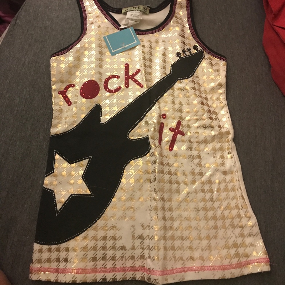 Tank "rock it" with guitar age 4