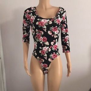 Long Sleeve Floral Bodysuit