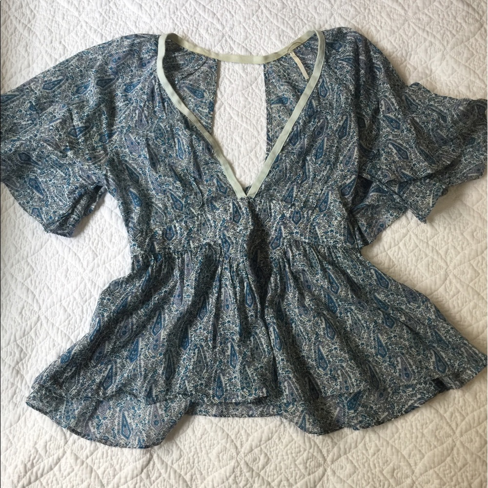 Free People Fitted and Flared Top