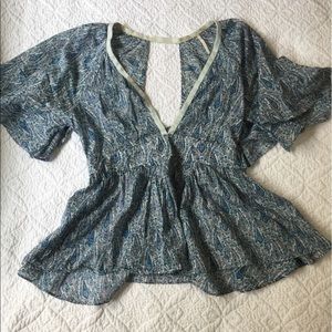 Free People Fitted and Flared Top
